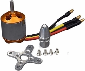 Model Power 2217 Brushless Motor Helicopter Racing Drones 1100/1250/1400/1500/2450KV 2212 Brushless Motor Fixed-Wing Model Aircraft Smart Hobby (Color : Motor kit, Size : 2217 1500KV)