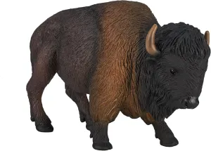 MOJO American Buffalo Bison Realistic International Wildlife Hand Painted Toy Figurine