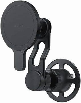 mophie Magnetic Vent Mount for Apple iPhone 16/15/14/13/12 Series - MagSafe Compatible, Adjustable Arm, Multiple Angles, Black