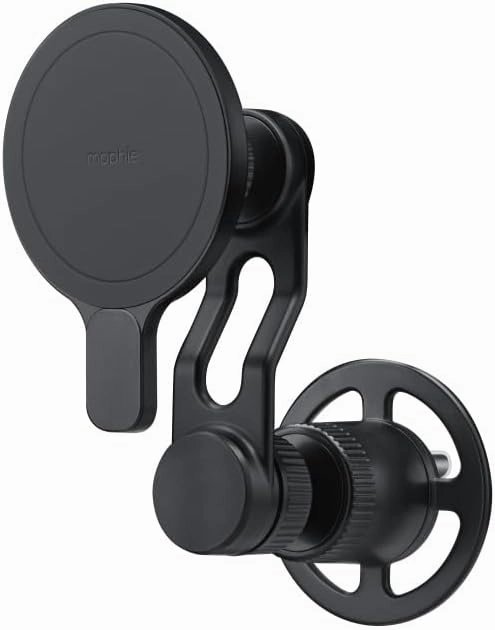 mophie Magnetic Vent Mount for Apple iPhone 16/15/14/13/12 Series - MagSafe Compatible, Adjustable Arm, Multiple Angles, Black