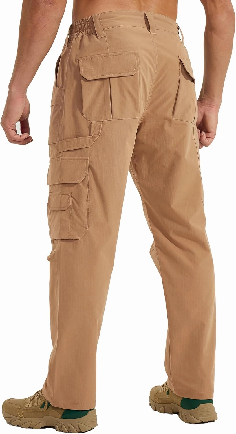 MOURCE Tactical Pants for Men Ripstop - Water Resistant Mens Work Pants Lightweight Quick Dry with 9 Pockets