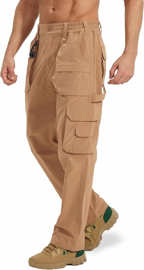 MOURCE Tactical Pants for Men Ripstop - Water Resistant Mens Work Pants Lightweight Quick Dry with 9 Pockets