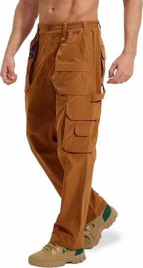 MOURCE Tactical Pants for Men Ripstop - Water Resistant Mens Work Pants Lightweight Quick Dry with 9 Pockets