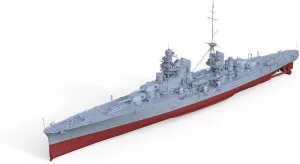 MRY-SFW Battleship Unpainted 1/1000 Military Model Kit Italy Zara-Class Heavy Cruiser Pola Full Hull