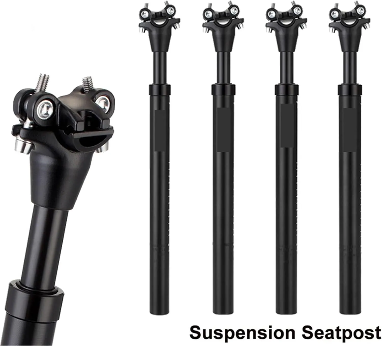 MTB Suspension Seatpost 27.2/28.6/30.4/30.9/31.6 * 400mm Bicycle Seat Post 45mm Travel Road Bike Shock Damping Seat Tube for Mountain Road Bike