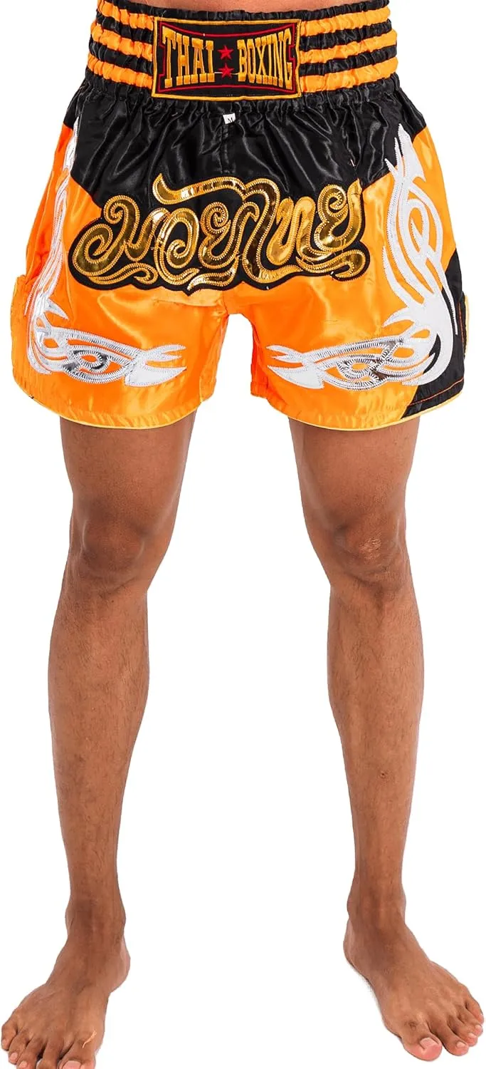 Muay Thai Shorts for Men Women Slim Cut MMA Boxing Shorts Training Kickboxing Clothing Martial Arts Trunks