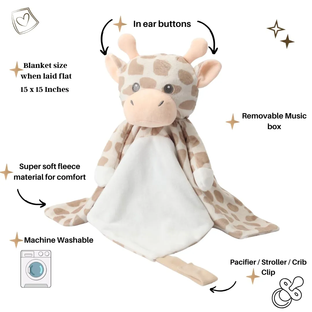 Musical Baby Lovey Giraffe - White Noise & Lullaby Plush - Calms Fussy Babies, Reduces Night Wakeups & Helps Toddlers Sleep Longer – Proven Sleep Aid - BPA-Free, Machine Washable, Newborn Gift