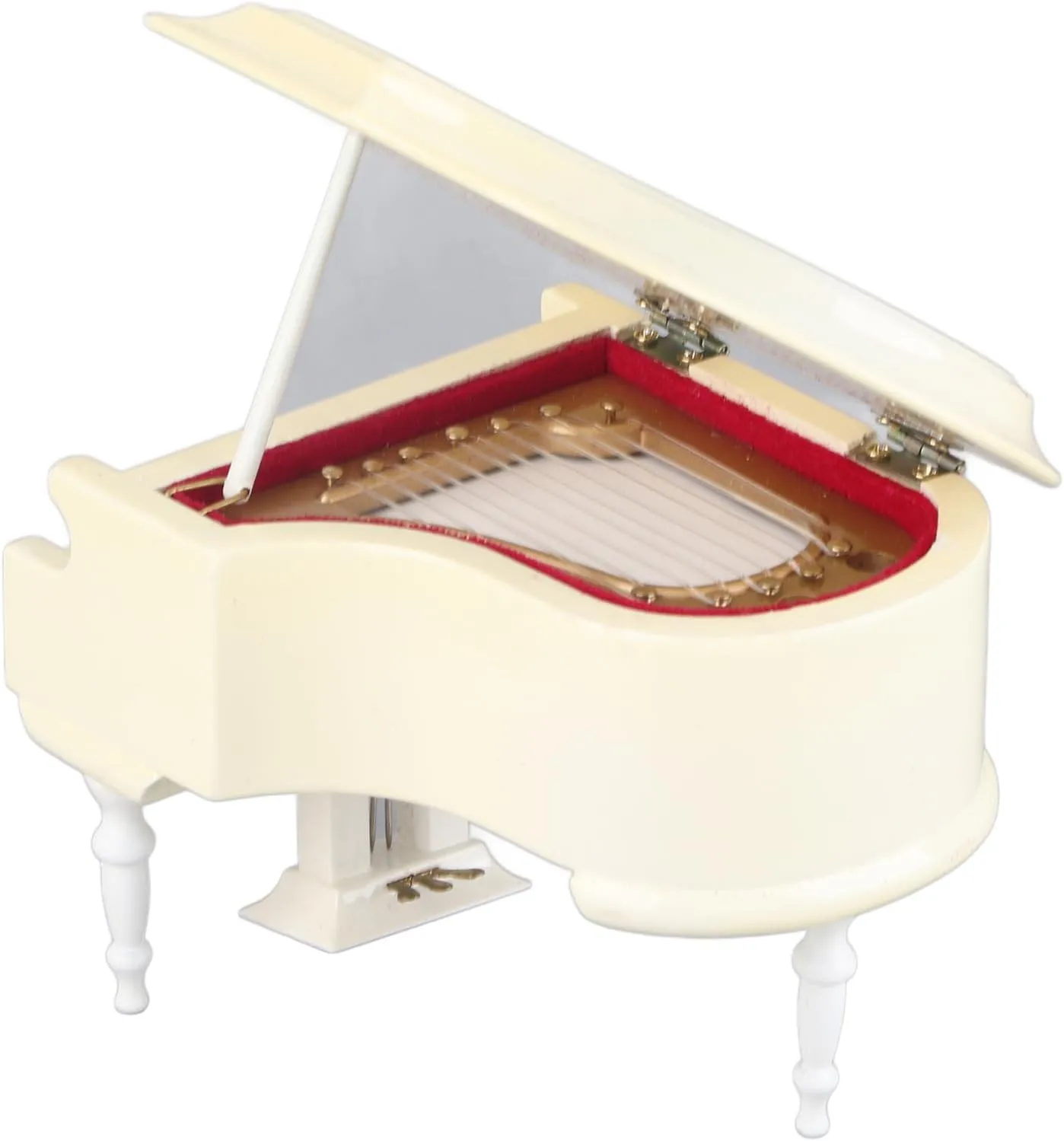 Musical Instrument Ornaments with Bench and Case, Miniature Piano Model, Musical Model, Mini Decoration, Furniture Accessories for Birthday Gift Toys