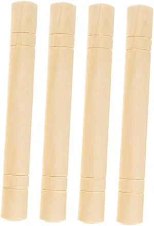 Musical Sticks Set for Kids 4pcs Wooden Rhythm Sticks Early Learning Instrument Toys