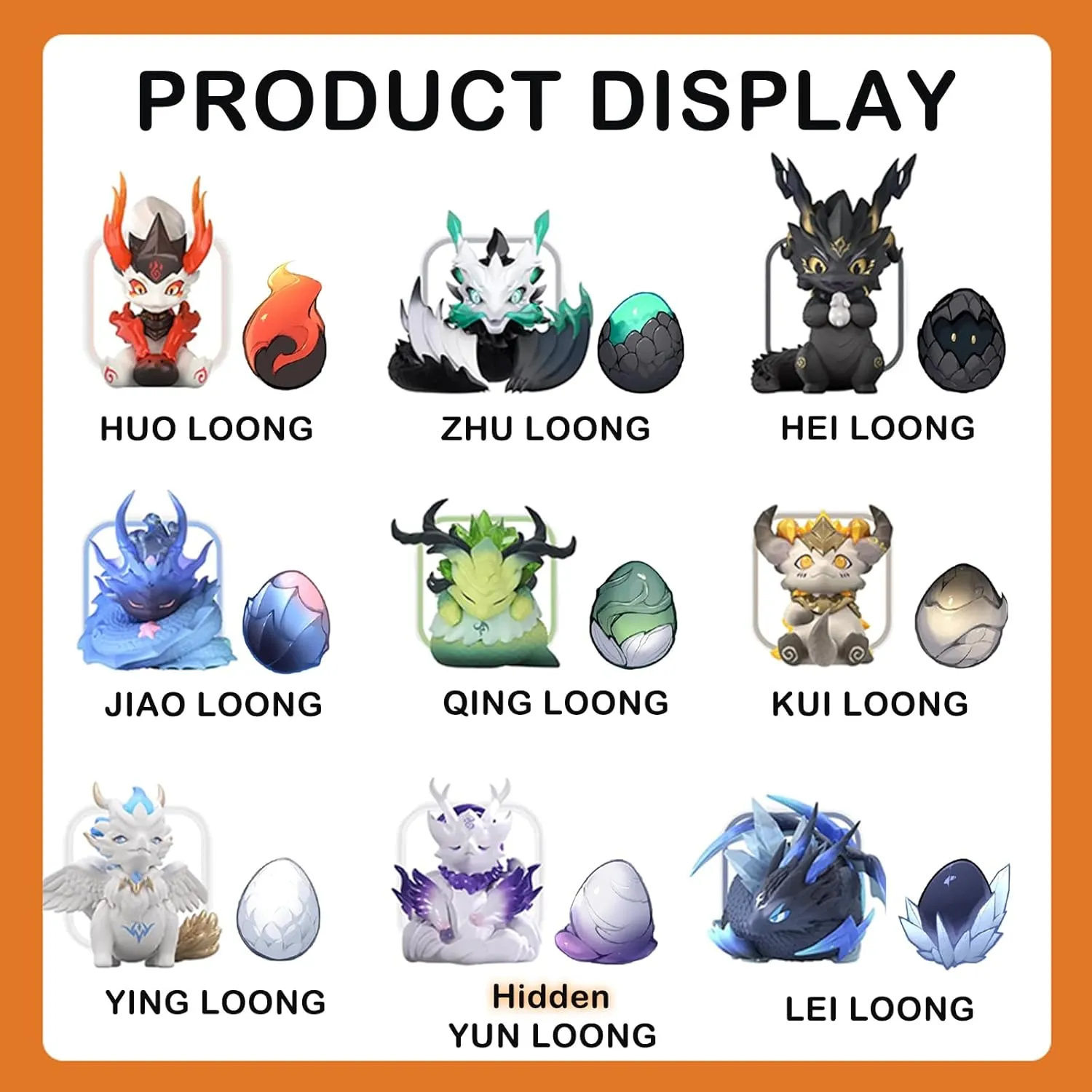 Mythical Beasts Administration Together with Loong Series 1PC Blind Box Figures, Random Design Cute Figures Collectible Toys Birthday Gifts
