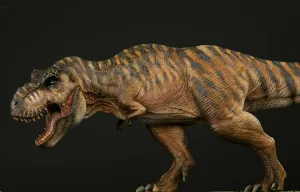 Nanmu 1:35 Scale Tyrannosaurus Rex The Once and Future King Figure T-Rex Trex Realistic Dinosaur PVC Collector Toys Animal Model Decoration Gift for Adult (Mountains)