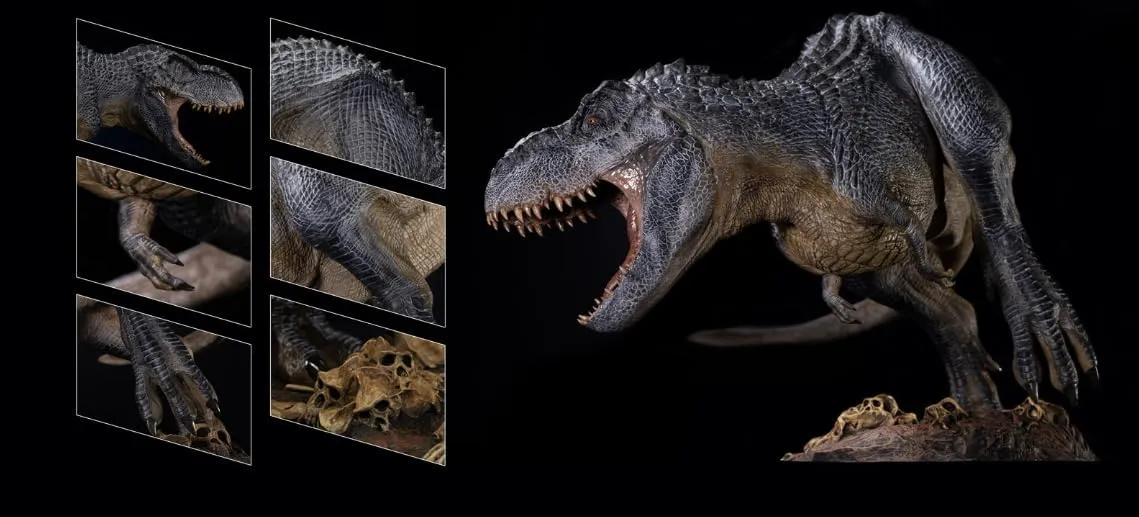 Nanmu 1:35 Scale Vastatosaurus Rex Model Tyrannosaurus V-Rex T-Rex Figure Realistic Dinosaur Collector Animal Decoration Gift for Adult (Shadow Monarch