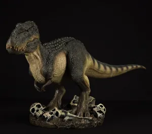 Nanmu 135 Vastatosaurus Rex Model Tyrannosaurus V-Rex T-Rex Shadow Monarch Figure Realistic Dinosaur PVC Collector Toys Animal Model Decoration Gift for Adult (Green with Base)