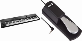 Native Instruments Komplete Kontrol A61 Controller Keyboard and RockJam Universal Sustain Pedal Bundle