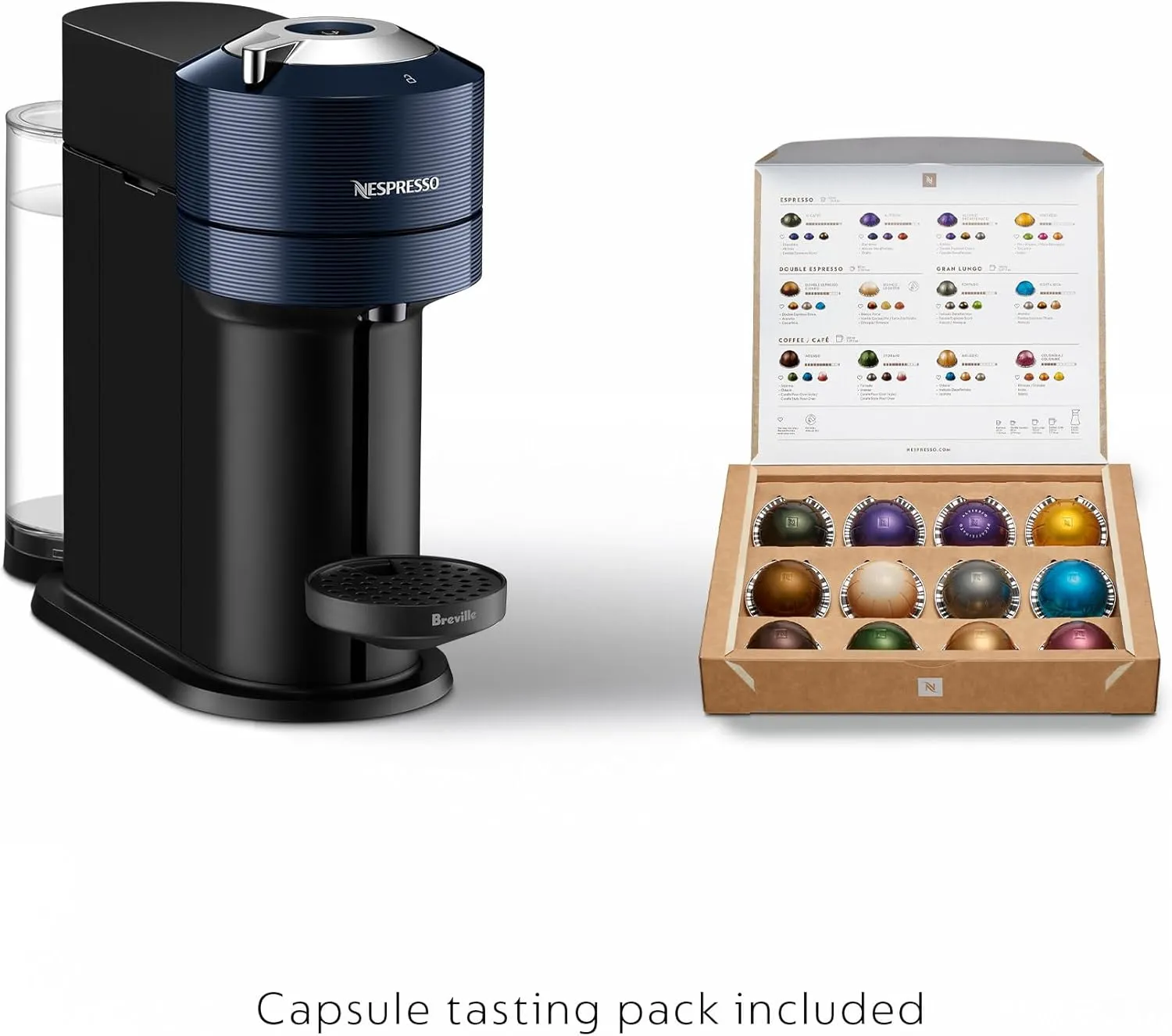Nespresso Vertuo Next Coffee and Espresso Maker by Breville, Navy