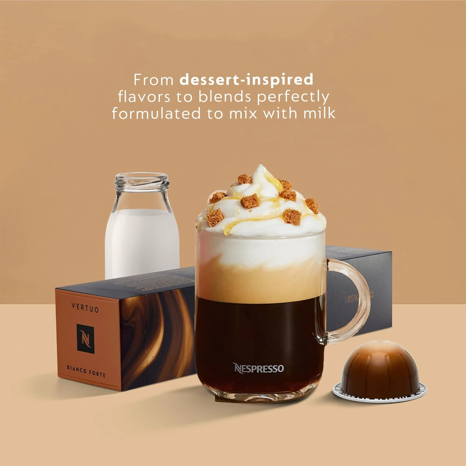 Nespresso Vertuo Pop  Coffee and Espresso Machine by De'Longhi, Liquorice Black