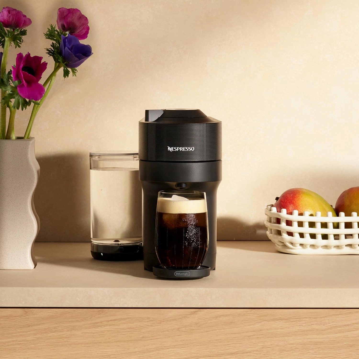Nespresso Vertuo Pop  Coffee and Espresso Machine by De'Longhi, Liquorice Black