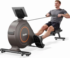 Niceday Magnetic Rowing Machine, Quiet Rowing Machines for Home with 350lb Weight Capacity, 16 Levels Adjustable Resistance, Foldable Rower with Tablet Holder, Bluetooth&App Compatible