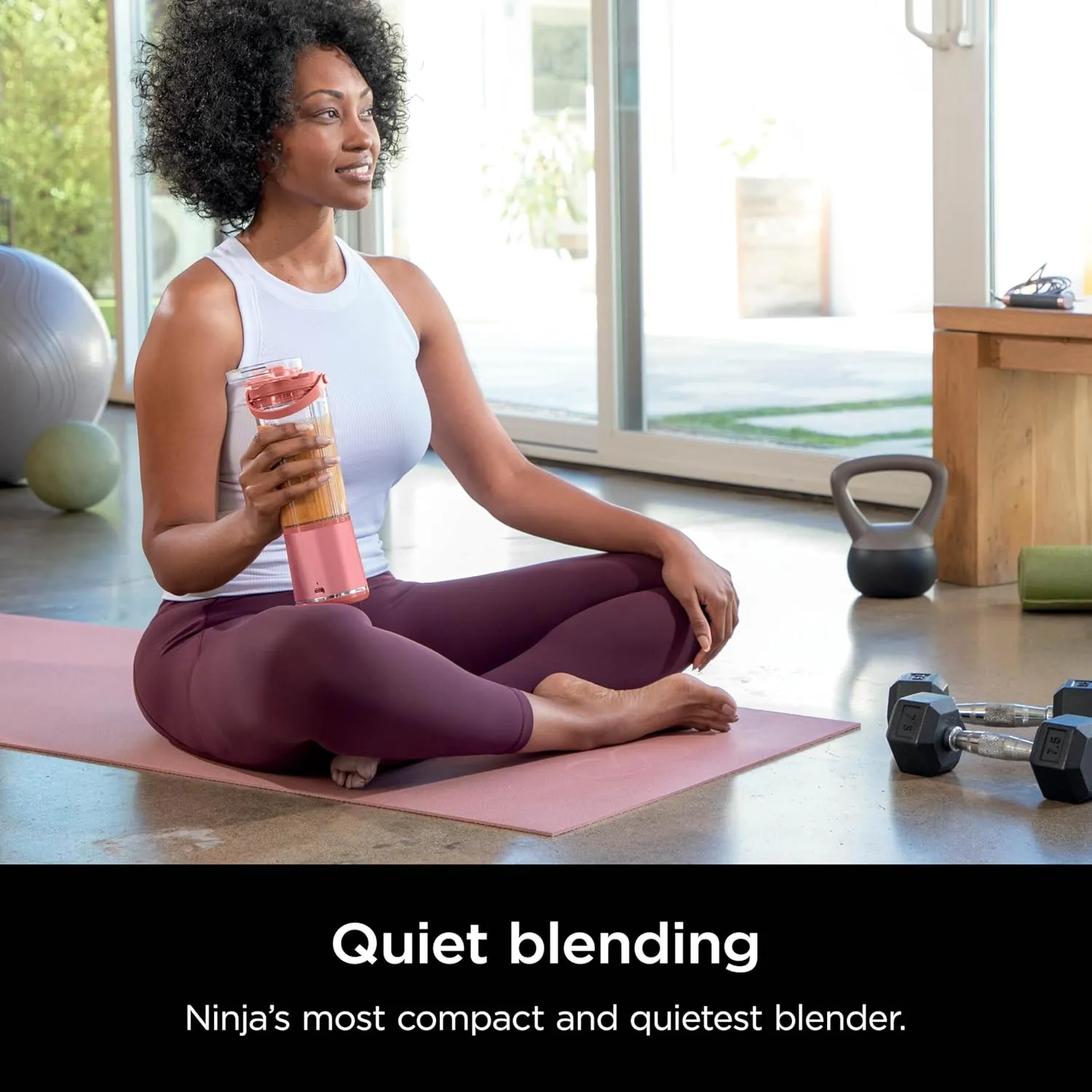 Ninja Blast Portable Blender, Cordless, 18oz. Vessel, Personal Blender for Shakes & Smoothies, BPA Free, Leakproof Lid & Sip Spout, USB-C Rechargeable, Dishwasher Safe Parts, Red Clay, BC151RY