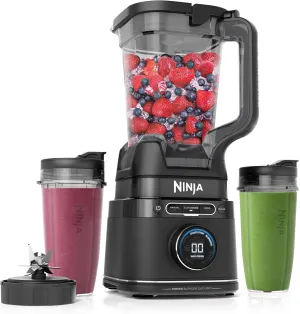 Ninja Detect Power Blender Pro   Personal Single-Serve, BlendSense Technology, For-Smoothies, Food and More, Compact Kitchen Countertop, 1800 P-Watts, 72 oz. Pitcher, (2) 24 oz. Cups, Black, TB301