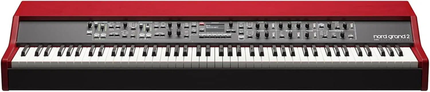 Nord Grand 2 88-Key Stage Piano Bundle with Nord Triple Pedal 2, Adjustable Stand, Bench, Headphones, Instrument Cable, and Austin Bazaar Polishing Cloth