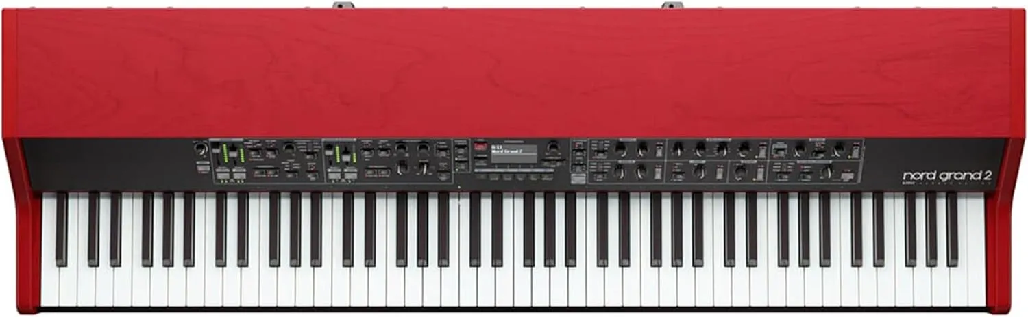Nord Grand 2 88-Key Stage Piano Bundle with Nord Triple Pedal 2, Adjustable Stand, Bench, Headphones, Instrument Cable, and Austin Bazaar Polishing Cloth