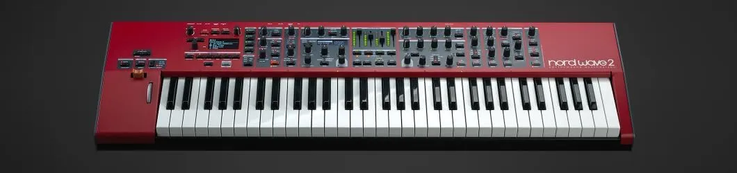 Nord Wave 2 61-Key Performance Synthesizer Bundle with Adjustable Stand, Bench, Sustain Pedal, Headphones, Instrument Cable, and Austin Bazaar Polishing Cloth