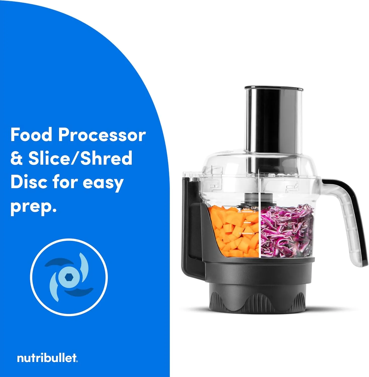 nutribullet® Ultra Plus  3-1 Compact Kitchen System, 1200W Kitchen System with Blender, Food Processor, and Coffee and Spice Grinder, 32oz and 24oz Blending Cups, 2-Cup Food Processor, Brass