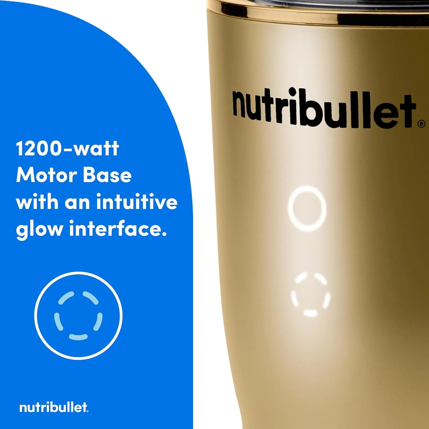 nutribullet® Ultra Plus  3-1 Compact Kitchen System, 1200W Kitchen System with Blender, Food Processor, and Coffee and Spice Grinder, 32oz and 24oz Blending Cups, 2-Cup Food Processor, Brass