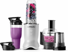nutribullet® Ultra Plus  3-1 Compact Kitchen System, 1200W Kitchen System with Blender, Food Processor, and Coffee and Spice Grinder, 32oz and 24oz Blending Cups, 2-Cup Food Processor, Pearl White