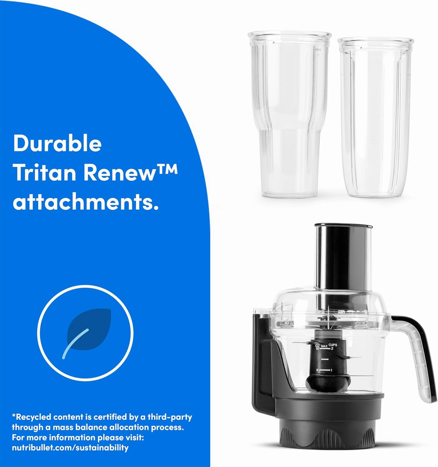 nutribullet® Ultra Plus  3-1 Compact Kitchen System, 1200W Kitchen System with Blender, Food Processor, and Coffee and Spice Grinder, 32oz and 24oz Blending Cups, 2-Cup Food Processor, Pearl White