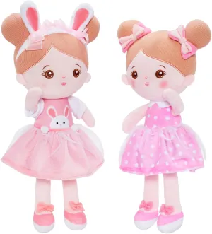 OUOZZZ Soft Baby Doll for Girls - First Baby Doll Plush Rag Doll Sleeping Cuddle Buddy Doll Toy for Kids