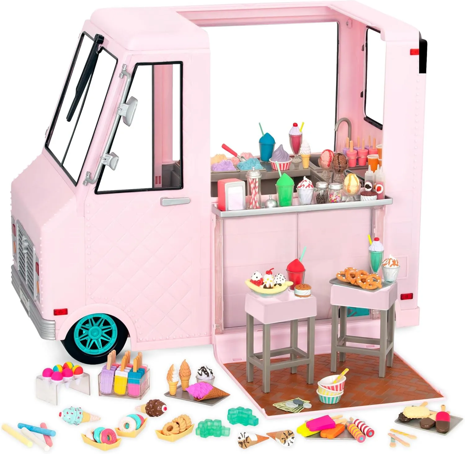 Our Generation Ice Cream Truck for 18 Inch Dolls, Pink