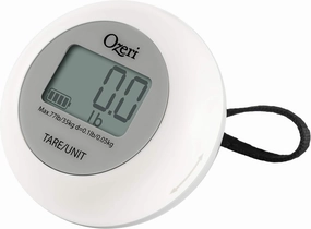 Ozeri Twist-and-Go Kinetic Kitchen and Luggage Scale, Battery-Free