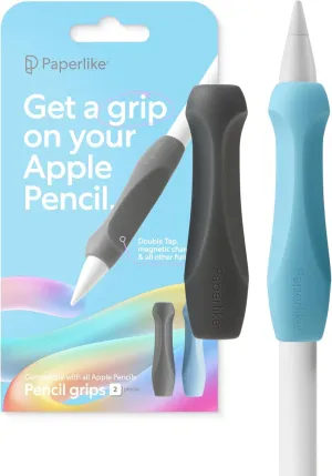Paperlike's Pencil Grips for Apple Pencil 1st & 2nd Generation, USB-C & Pro - Set of 2 - Ergonomic precision