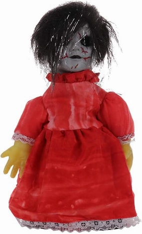 Party Decorations Halloween Decoration Party Suppies Gift Creative Electric Glowing Walking Doll Toys Creepy Halloween Ghost Props Horror 34cmDoll