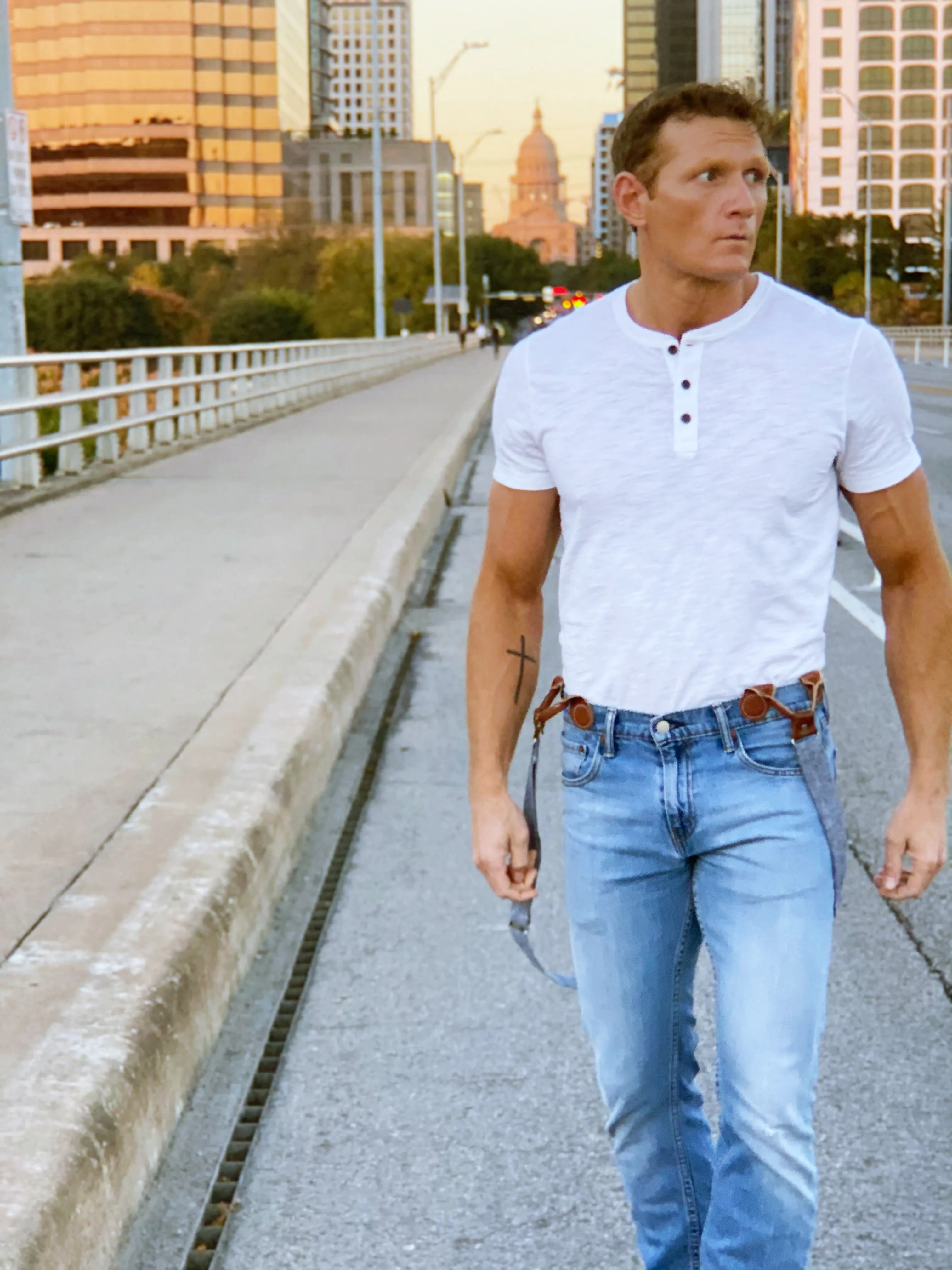 Pastel Blue Magnetic Clasp Suspenders – Heritage American Wedding Menswear | Best Alternative to Clip-Ons