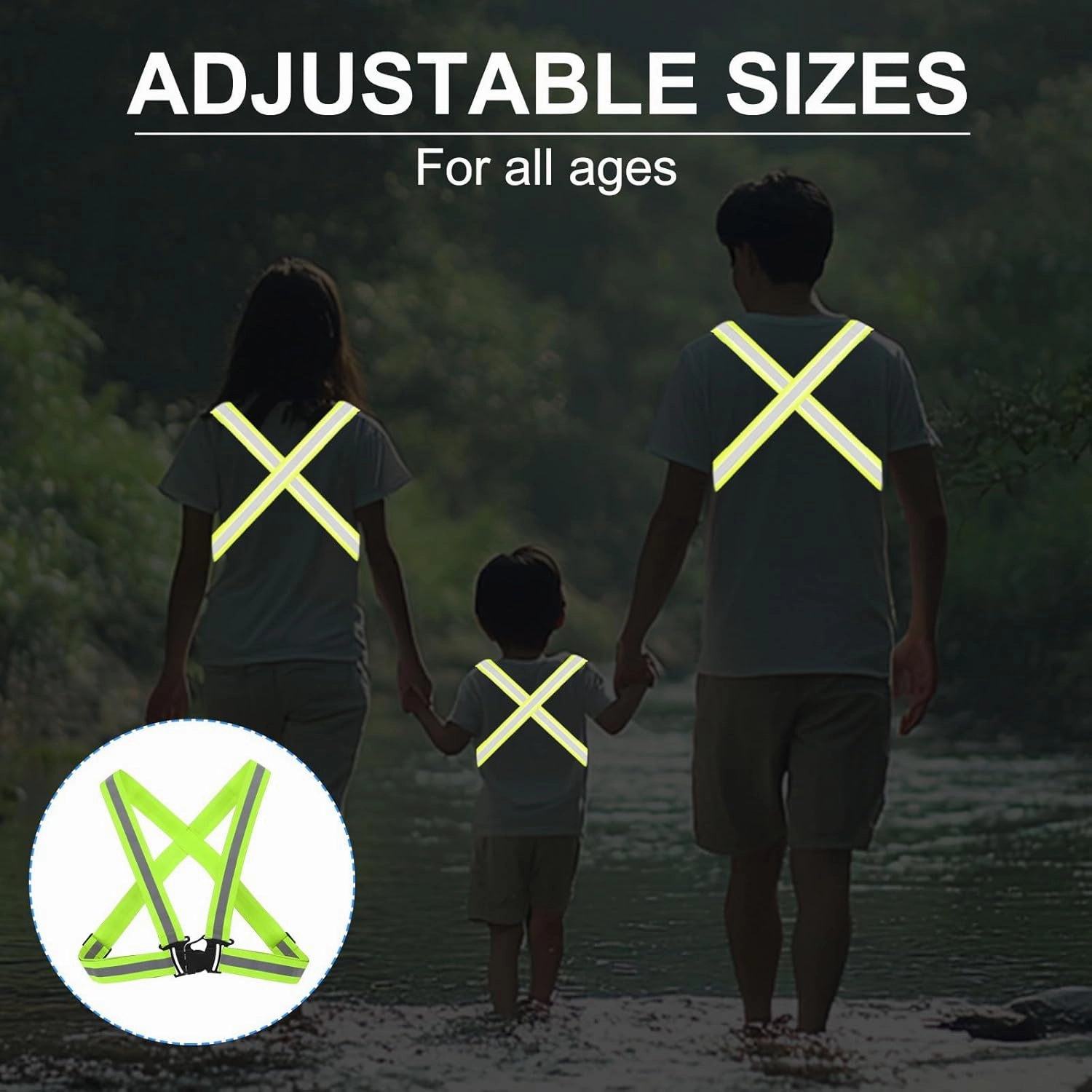 PATIKIL Adjustable Reflective Running Belt