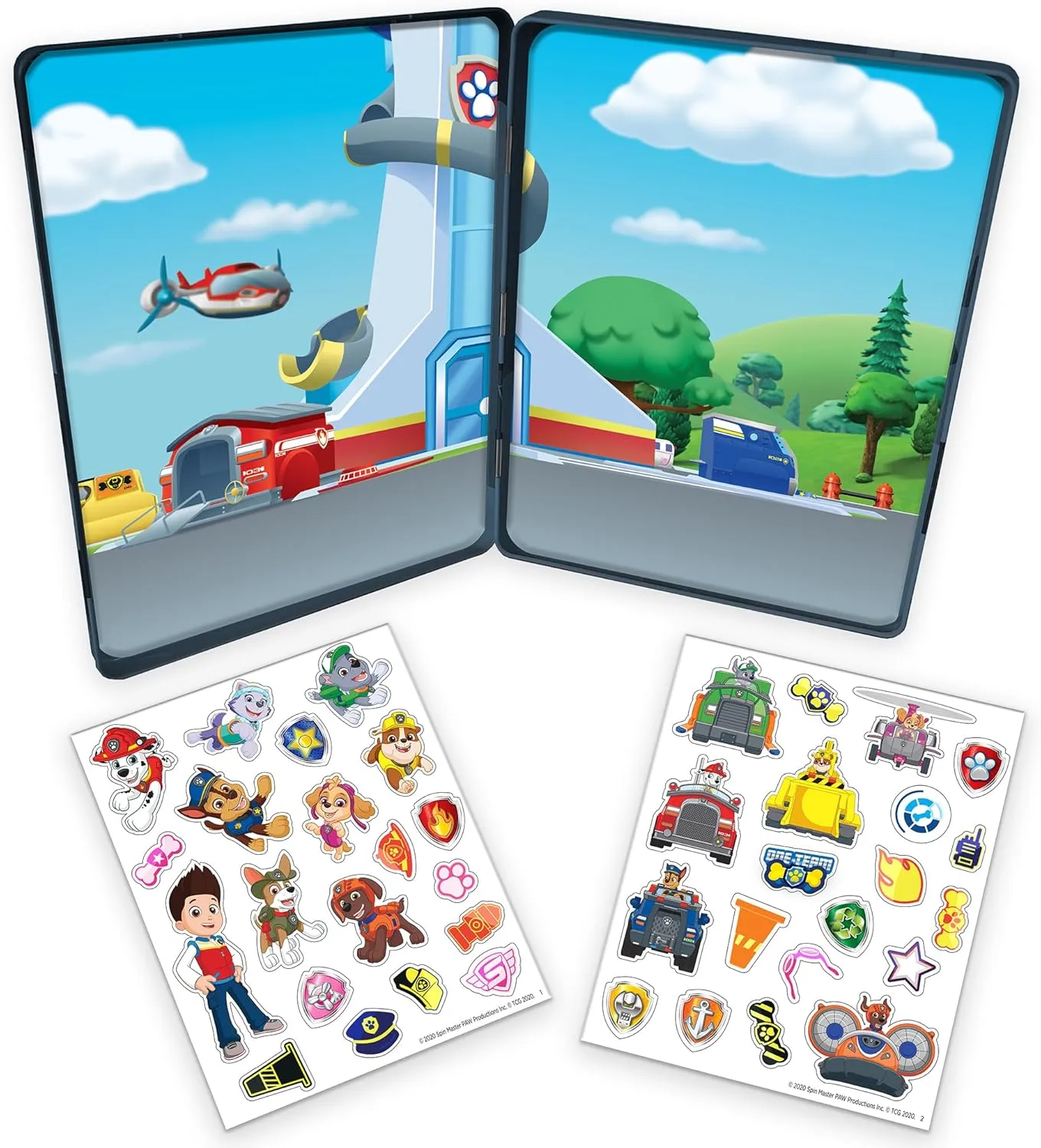 PAW Patrol - Magnetic Creations Tin - Dress Up Play Set - Includes 2 Sheets of Mix & Match Dress Up Magnets with Storage Tin. Great Travel Activity for Kids and Toddlers!