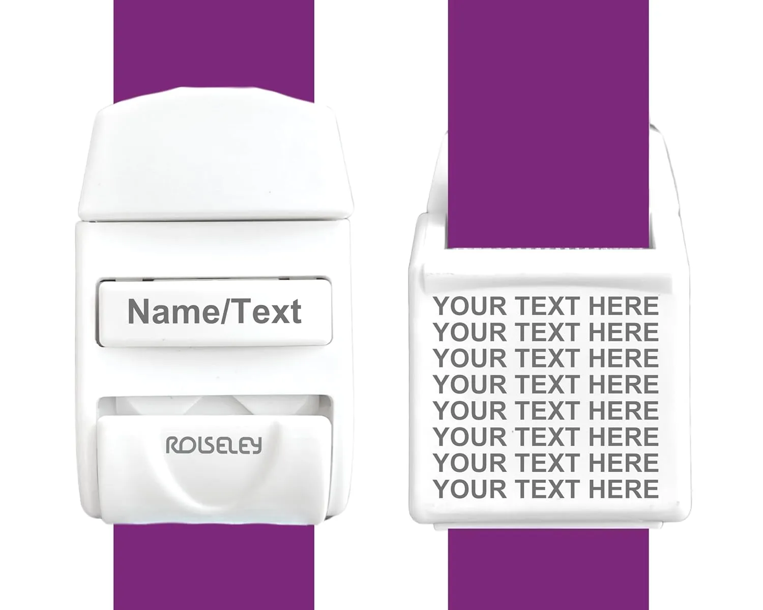 Personalised Medical Wipeable Silicone Tourniquet - Durable, Reusable, Latex-Free - Plum Purple