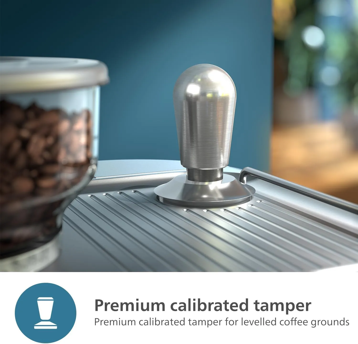 PHILIPS Barista Brew Semi Automatic Espresso Machine - Single & Double Espresso   Americano Button, 280g Dual Bean Container   Grinder, Intuitive Guidance, Calibrated Tamping, Metal Cappuccino