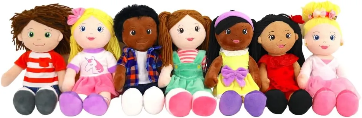 Playtime by Eimmie 14" Soft Baby Doll for Boys (Ollie) - Plush Rag Doll for Toddlers & Infants, Washable Stuffed Toy with Sensory Fabric Body - Great for Baby Showers, Birthdays & Special Occasions