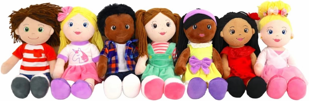 Playtime by Eimmie 14" Soft Baby Doll for Boys (Charlie) - Plush Rag Doll for Toddlers & Infants, Washable Stuffed Toy with Sensory Fabric Body - Great for Baby Showers, Birthdays & Special Occasions