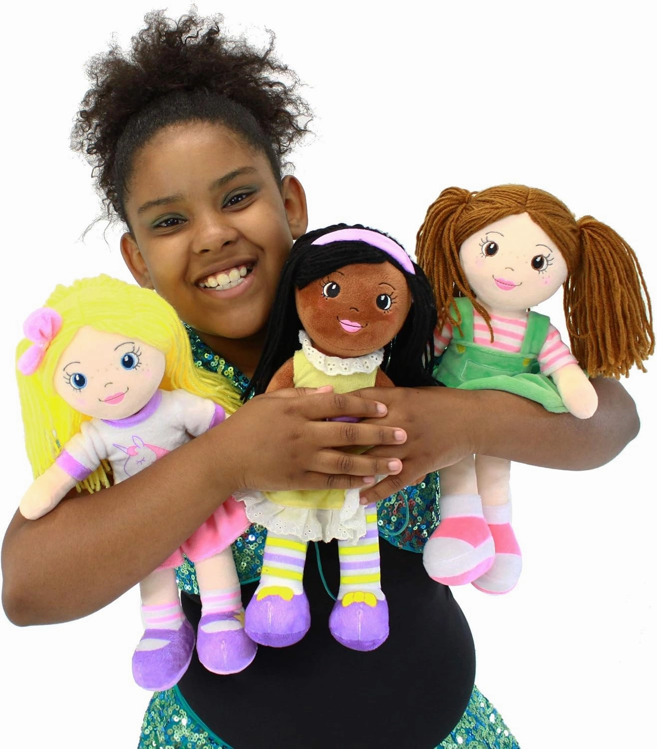 Playtime by Eimmie 14" Soft Baby Doll for Girls (Allie) - Plush Rag Doll for Toddlers & Infants, Washable Stuffed Toy with Sensory Fabric Body - Great for Baby Showers, Birthdays & Special Occasions