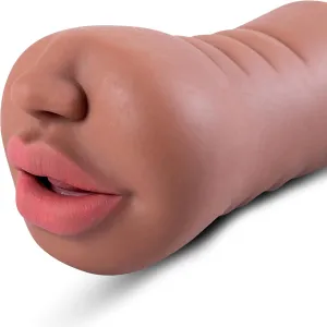 Pocket Pussy Male Masturbator,Men's Pocket Stroker Toy with Realistic Textured Mouth，Deep Throat Oral Blow Job Male Sex Toy,Sex Doll for Man Masturbation