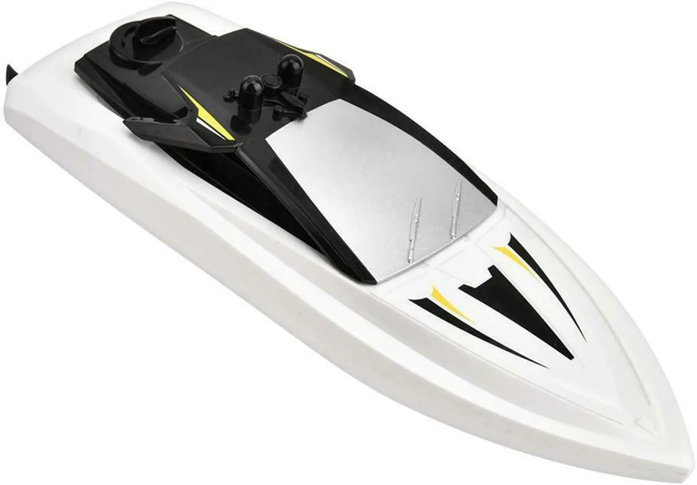 POCO DIVO Q5 Mini Boat 2.4Ghz RC Racing Boat Remote Control Dual Motor Yacht Kids Pool Toy Ship, White