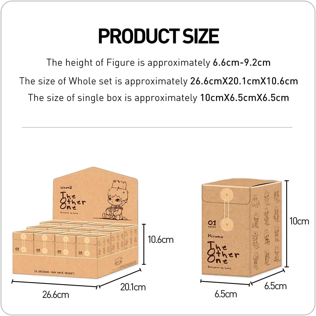 POP MART Hirono The Other One Blind Box Figures, Random Design Box Toys for Modern Home Decor, Collectible Toy Set for Desk Accessories, 1PC