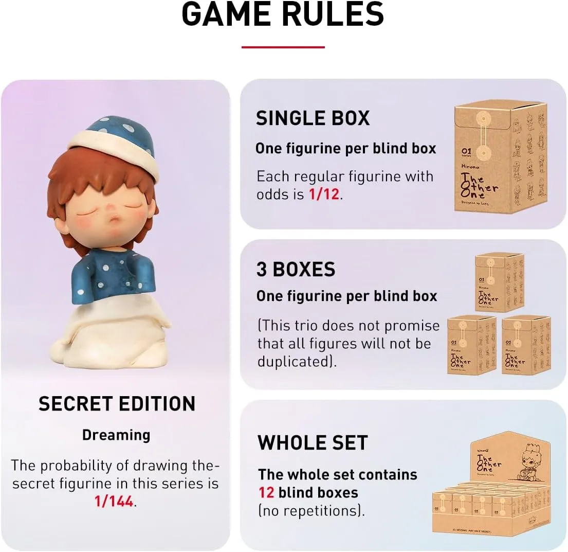 POP MART Hirono The Other One Blind Box Figures, Random Design Box Toys for Modern Home Decor, Collectible Toy Set for Desk Accessories, 1PC