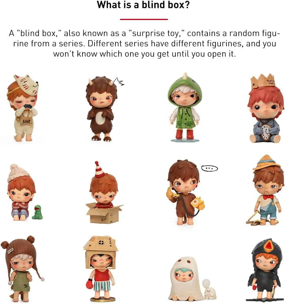 POP MART Hirono The Other One Blind Box Figures, Random Design Box Toys for Modern Home Decor, Collectible Toy Set for Desk Accessories, 1PC