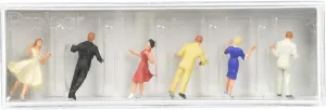 Preiser 10120 Couples Dancing 3 Couples HO Scale Figure